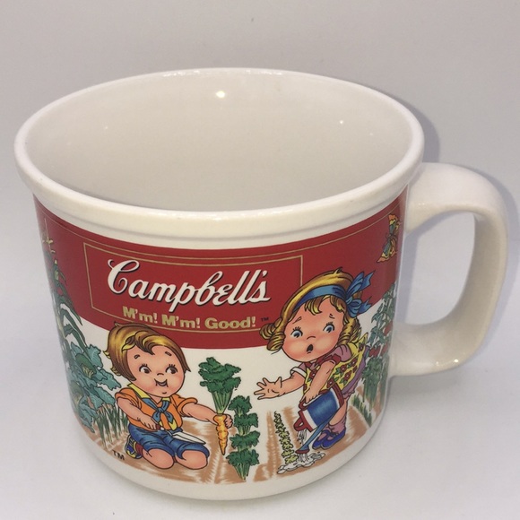 Campbell’s M’m! M’m! Good! Soup Mug Garden Vegetables Campbell's Kids - Picture 1 of 11